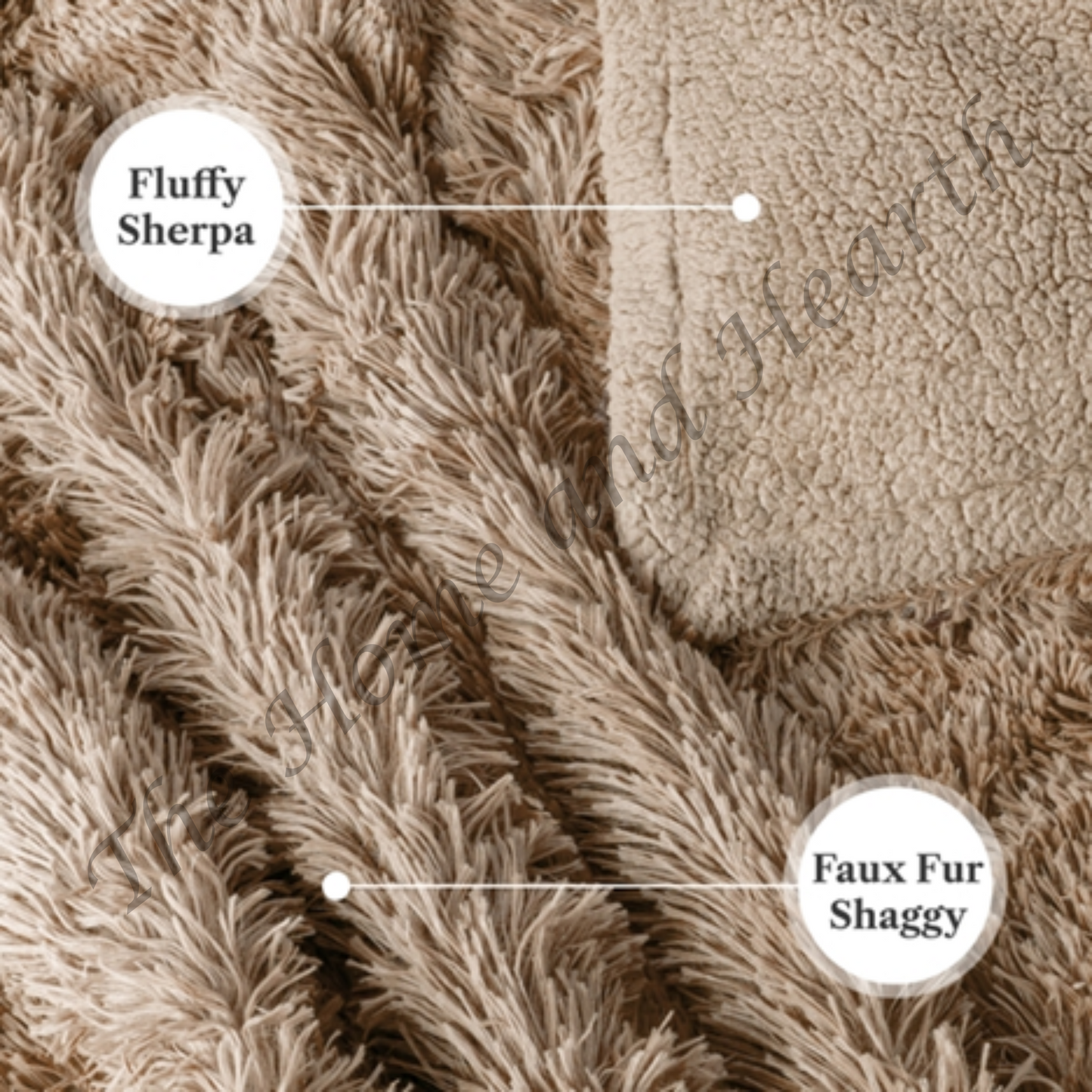 Embroidered Sherpa Blanket | Personalized Vegan Leather Patch Throw | Gift-Ready | Made in Colorado