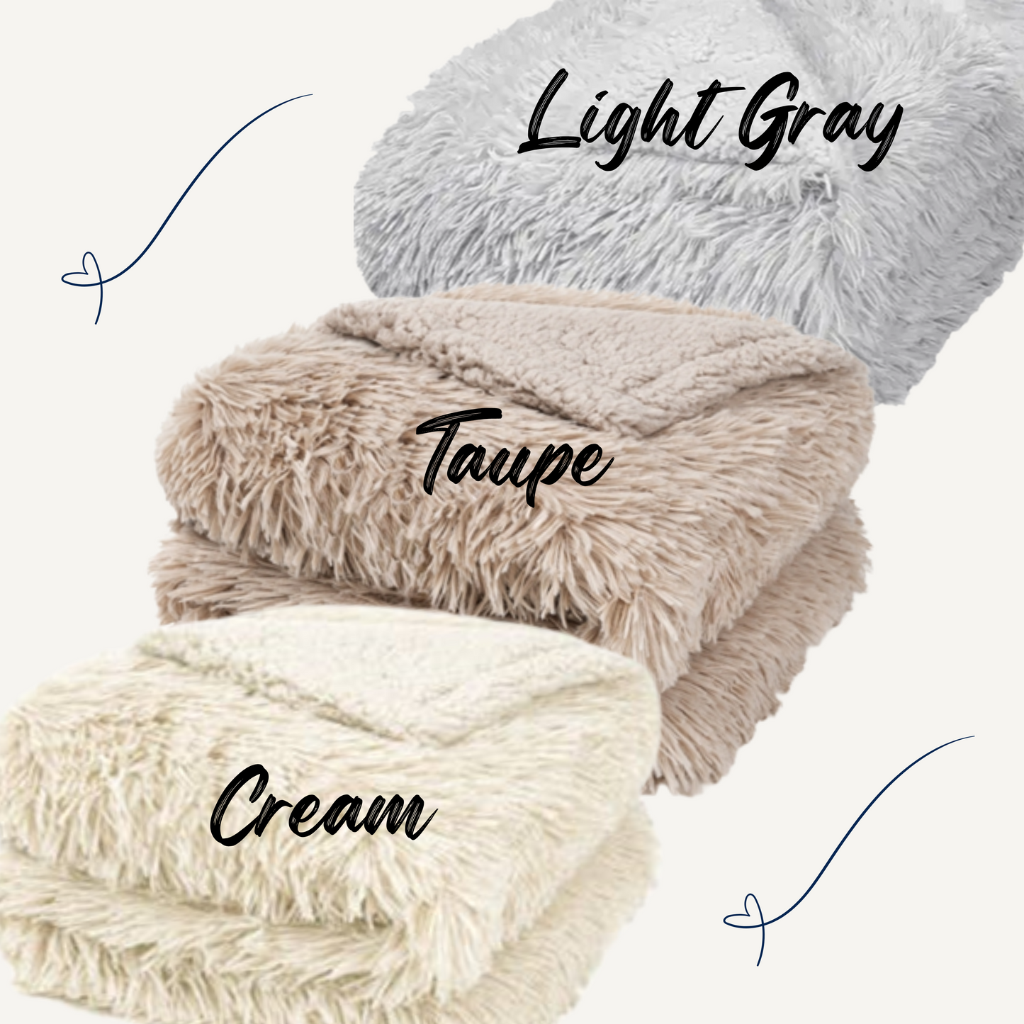 Custom Name Blanket – Faux Fur Throw with Embroidered Leather Patch