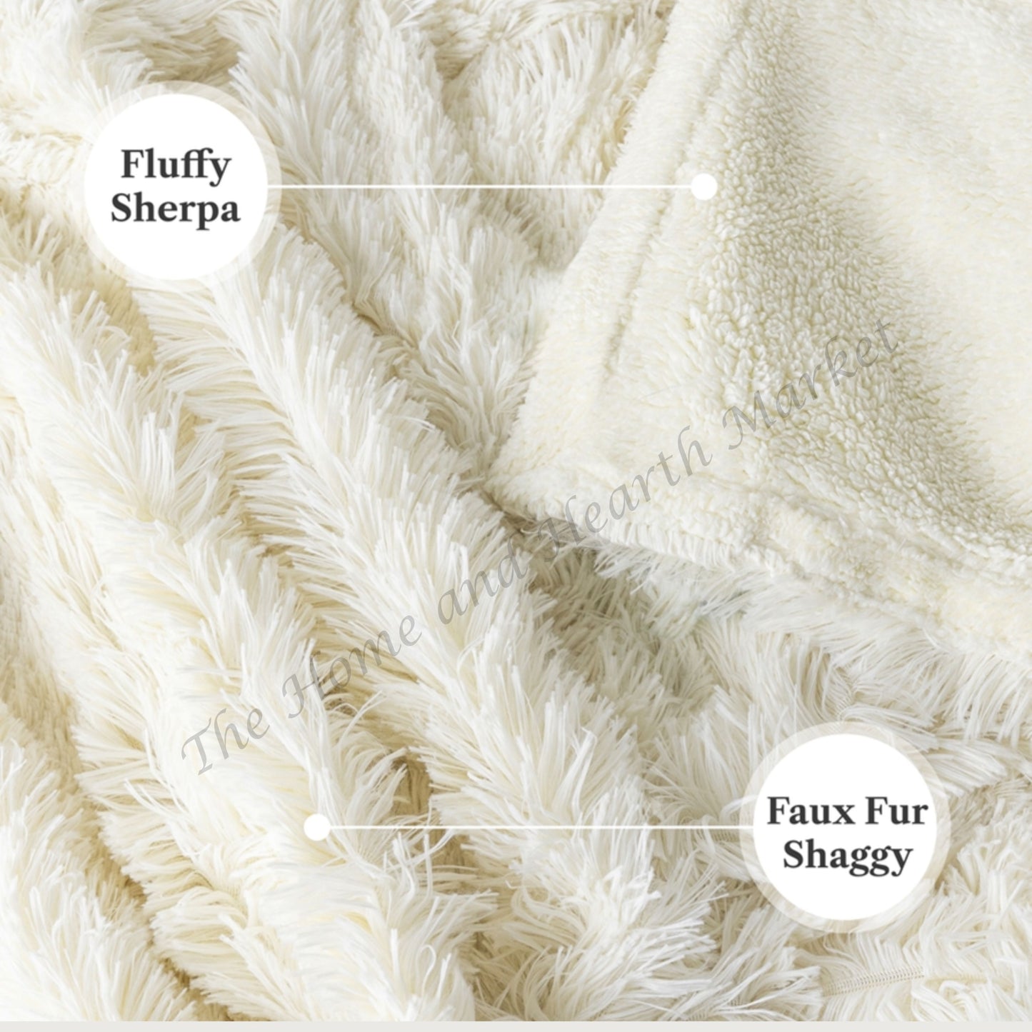 Custom Name Blanket with Leather Patch – Personalized Faux Fur Sherpa Throw