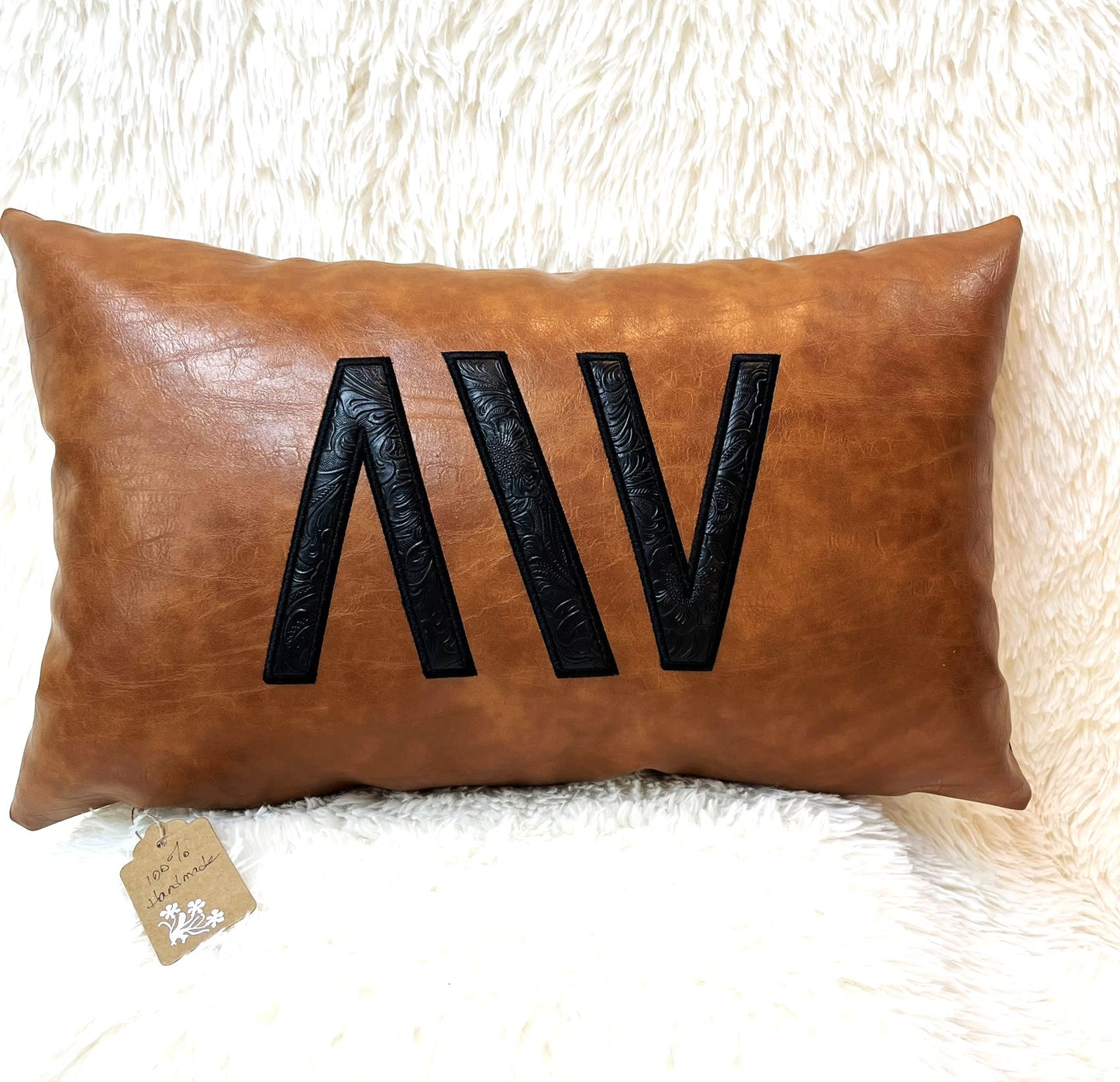 Custom Brand Pillows Leather