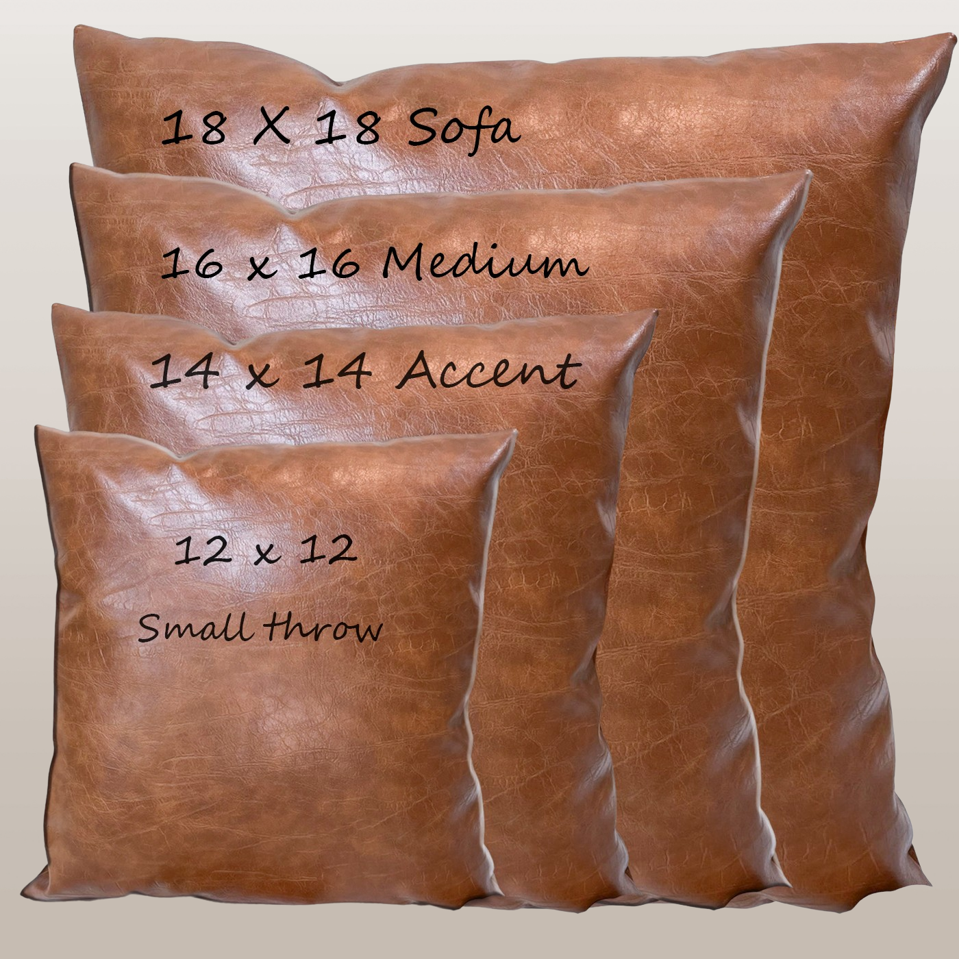 Leather bear cabin throw pillow