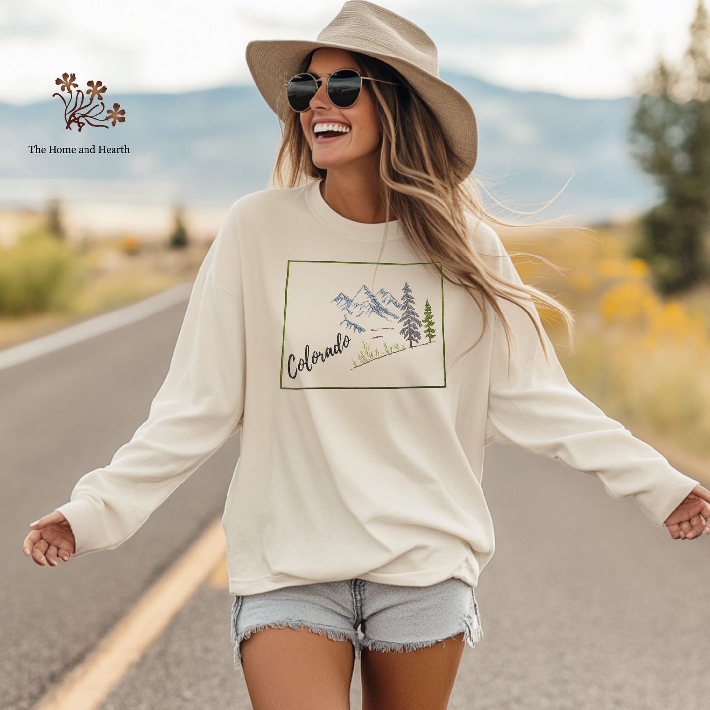 Embroidered shirt, Colorado t-shirt for nature lovers