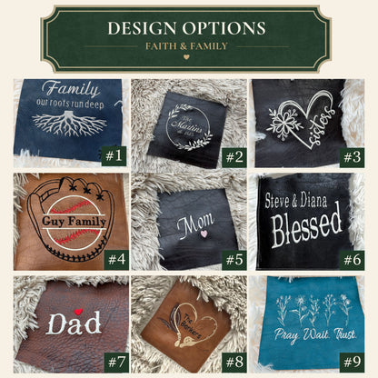 Personalized Embroidered Blanket – Custom Name, Logo or Brand, Non-Shedding Faux Fur Throw