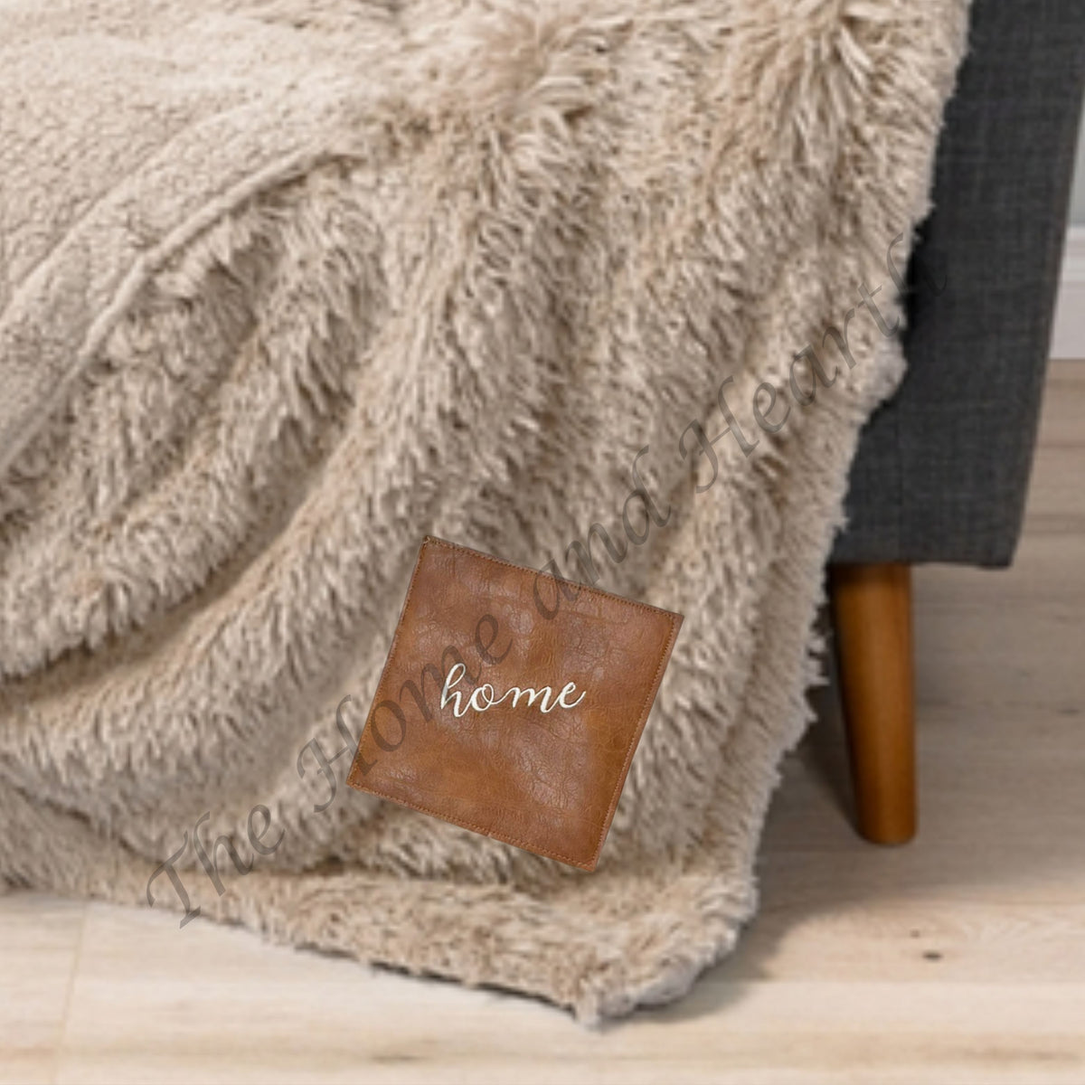 Personalized Embroidered Blanket – Custom Name, Logo or Brand, Non-Shedding Faux Fur Throw