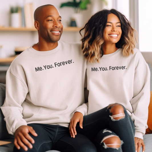 Embroidered sweatshirt cozy couples matching shirts for the perfect gift