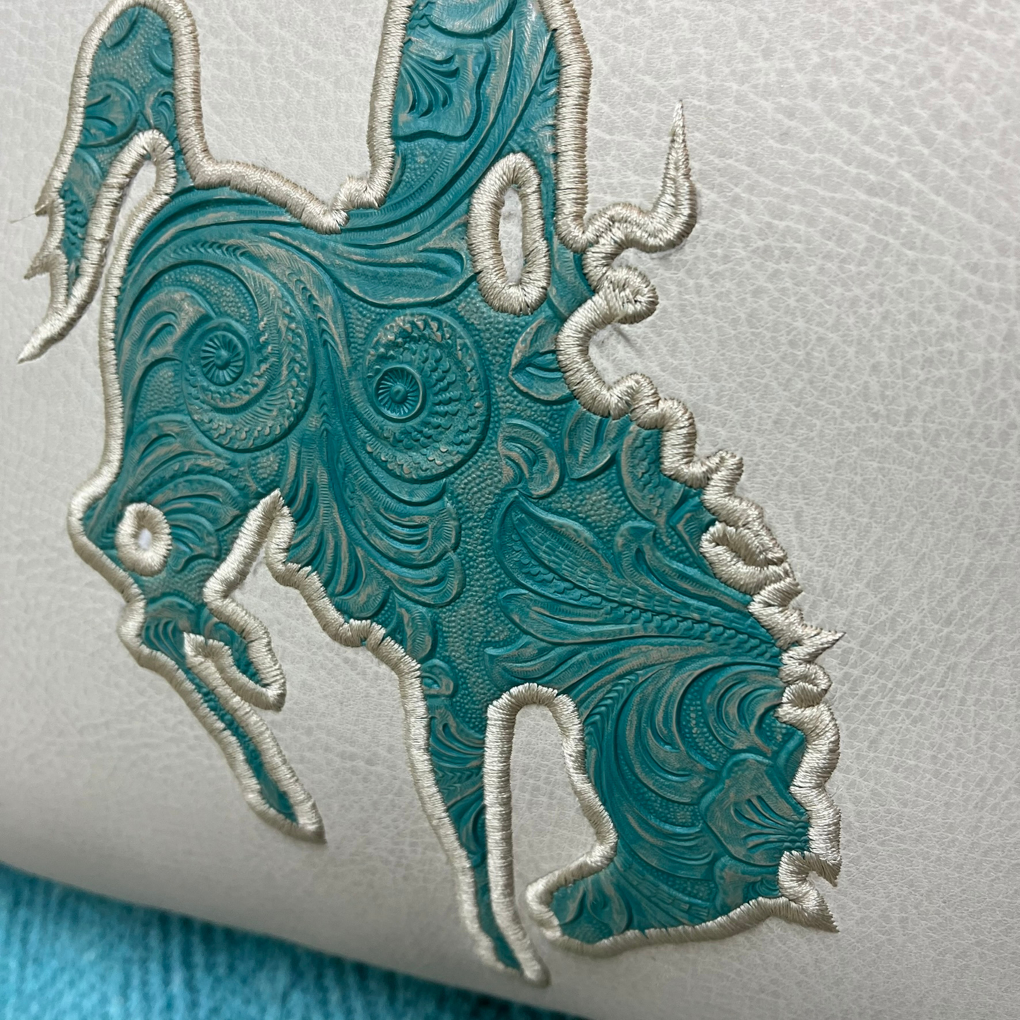 Coastal Cowboy Decor Pillow – Handmade Western Throw with Custom Brand Embroidery