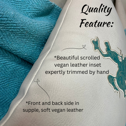 Coastal Cowboy Decor Pillow – Handmade Western Throw with Custom Brand Embroidery