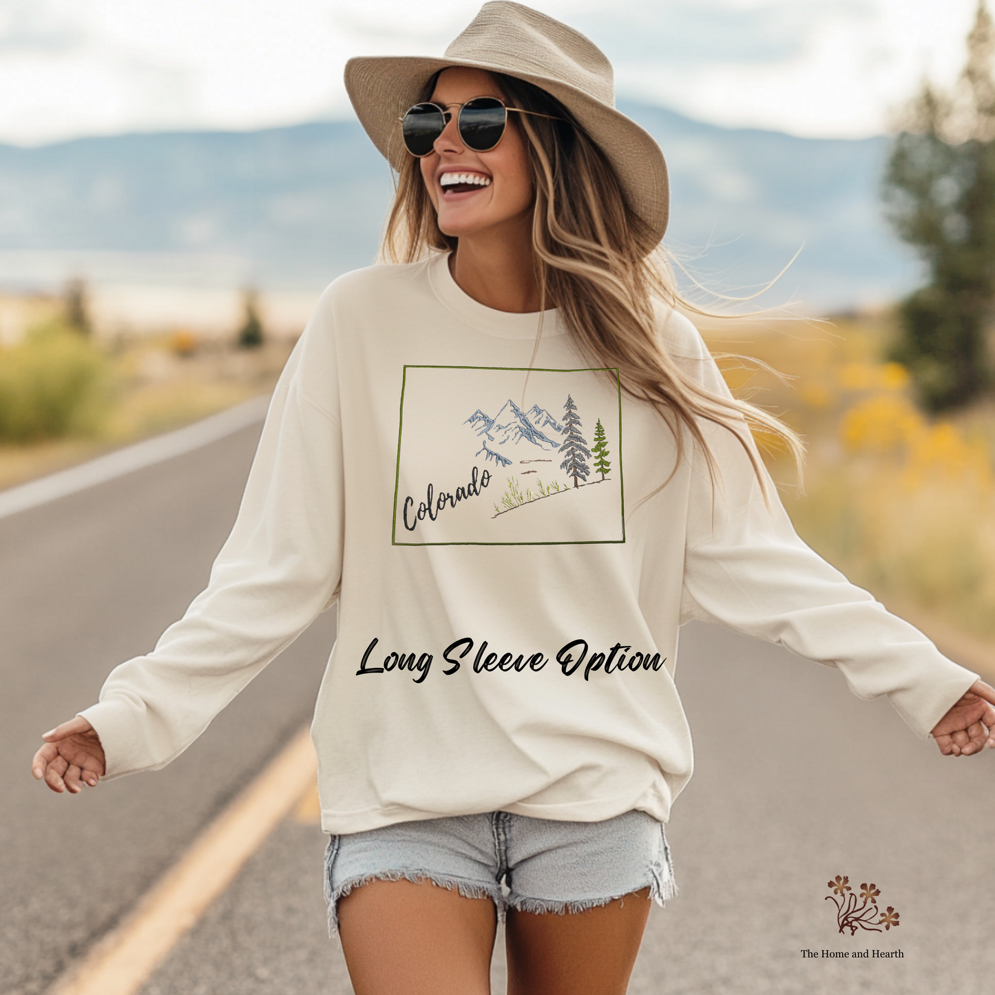 Embroidered shirt, Colorado t-shirt for nature lovers