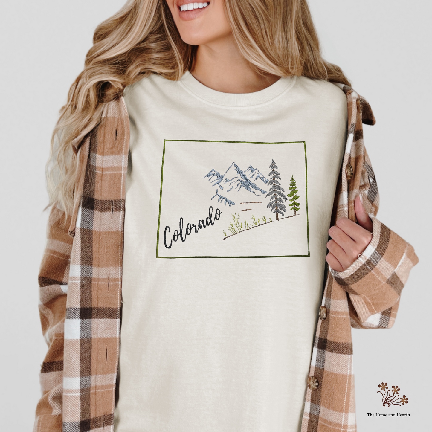 Embroidered shirt, Colorado t-shirt for nature lovers