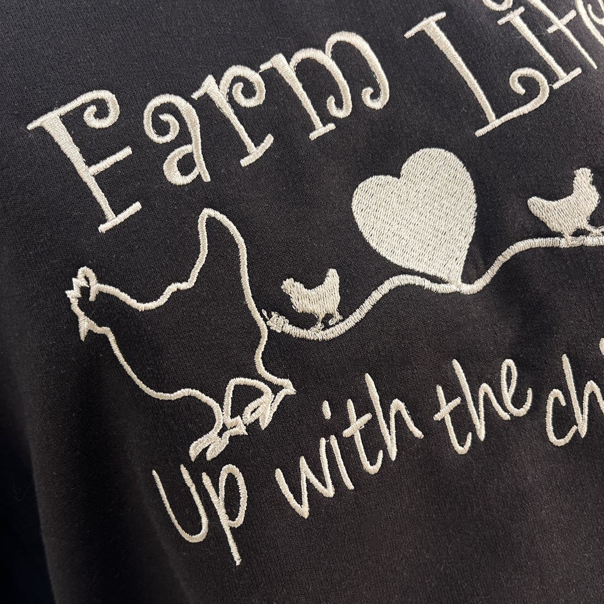 Custom Farm Name Embroidered Sweatshirt