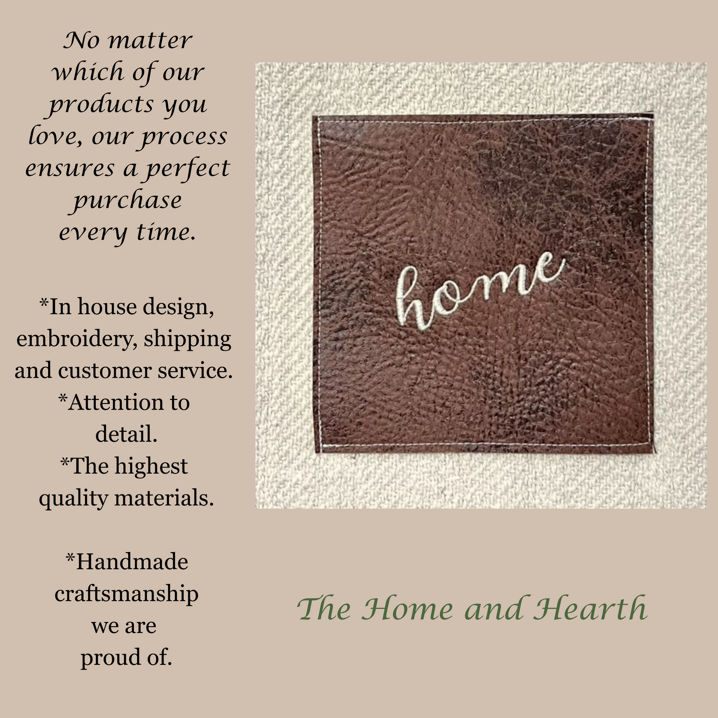 Embroidered Sherpa Blanket | Personalized Vegan Leather Patch Throw | Gift-Ready | Made in Colorado