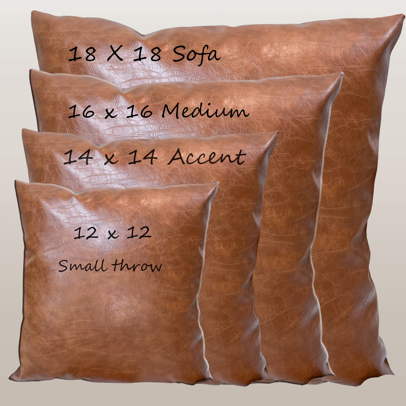 Leather bear cabin pillow accent throw cushion