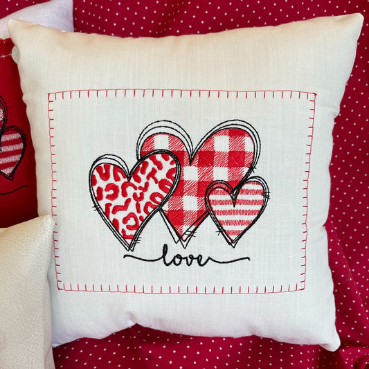 Valentine pillow for sweetheart, best friend gift or Galentine present
