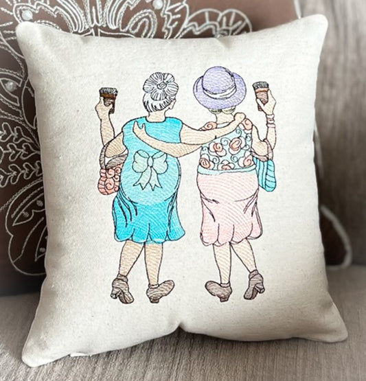 Lifelong friend gift and best friend friendship pillow