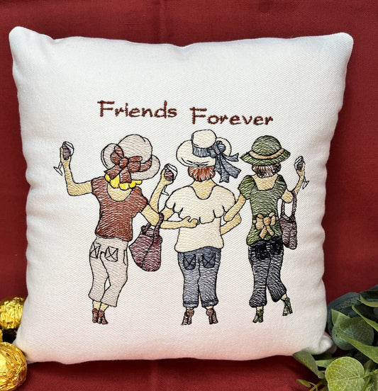 Personalized best friend gift pillow, lifelong friend gift